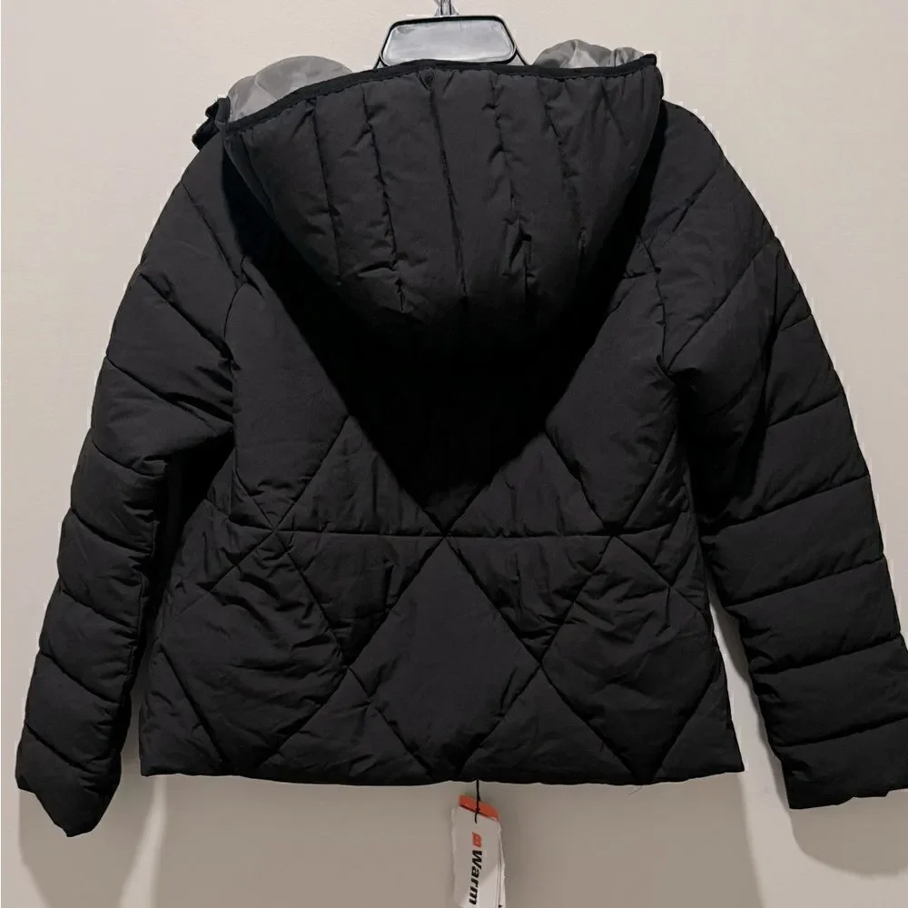 Bass Outdoor Women's Glacier Hooded Hiking Jacket-Black